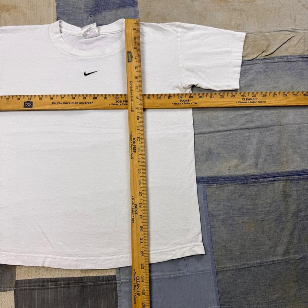 1990s Nike Center Mini Swoosh Embroidered Tee | Medium