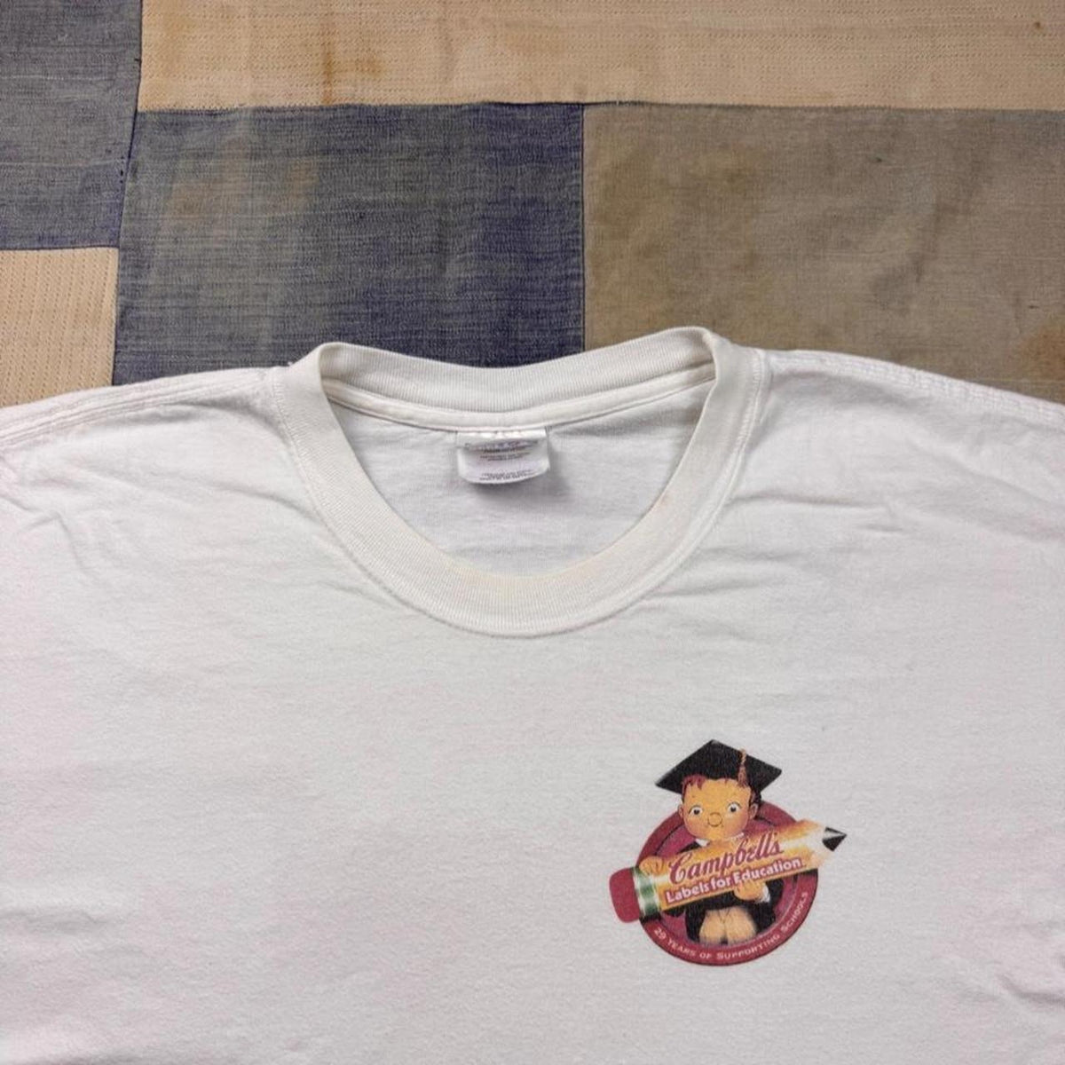 1998 Campbell's Labels for Education Chicken Noodle Soup Tee | XL