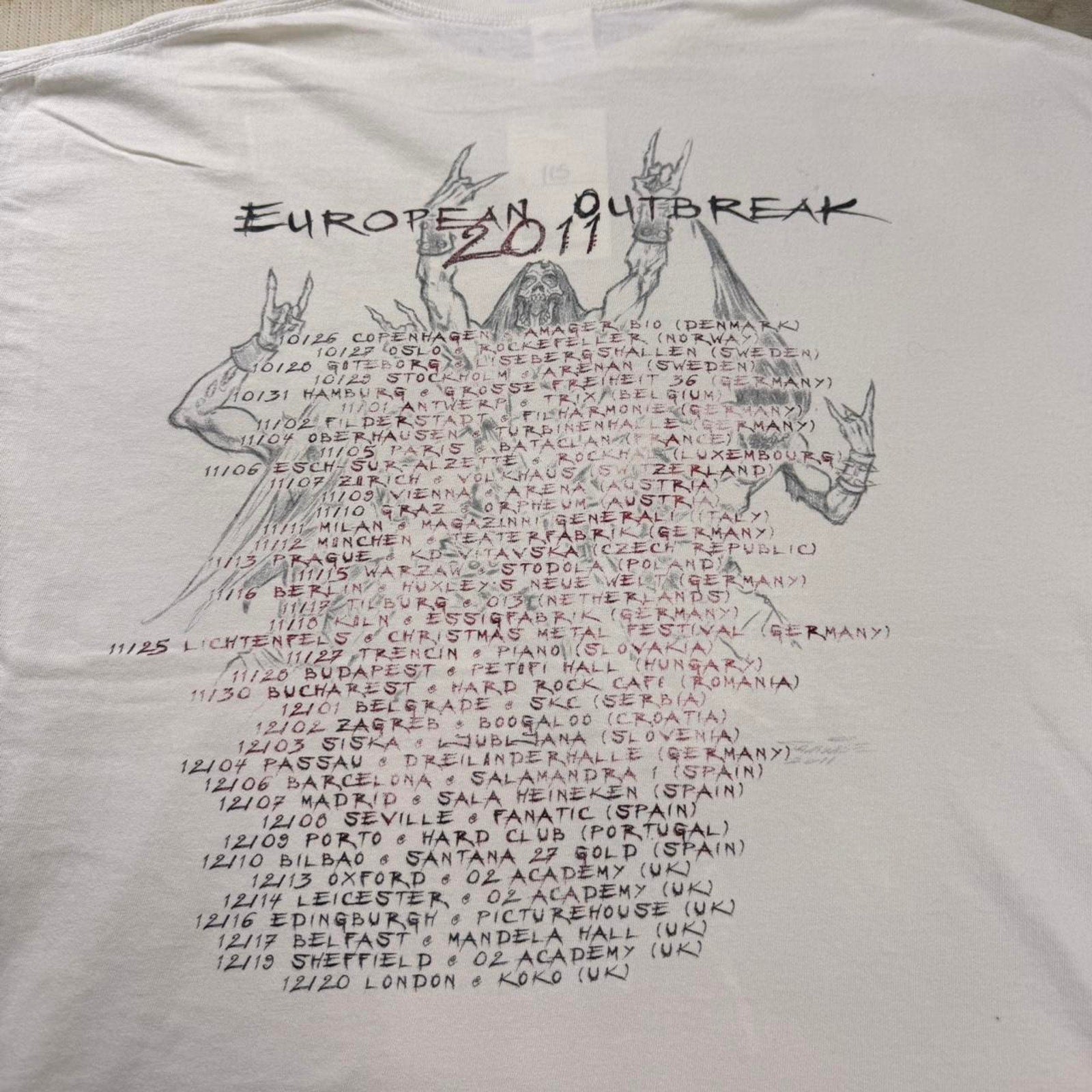 2011 Hammerfall band tee | XL