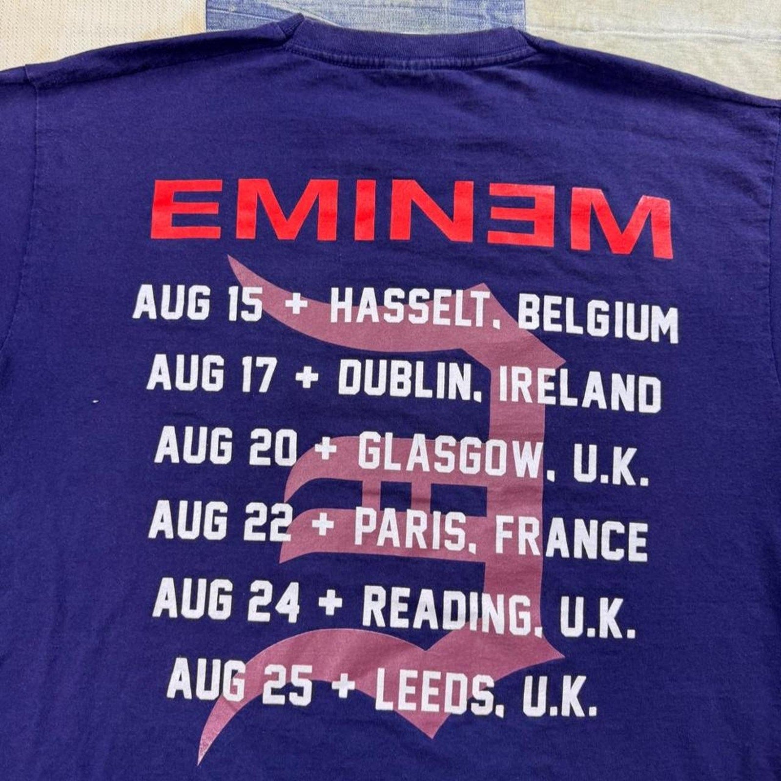 2013 Eminem Recovery Tour Europe Concert Tee | Large