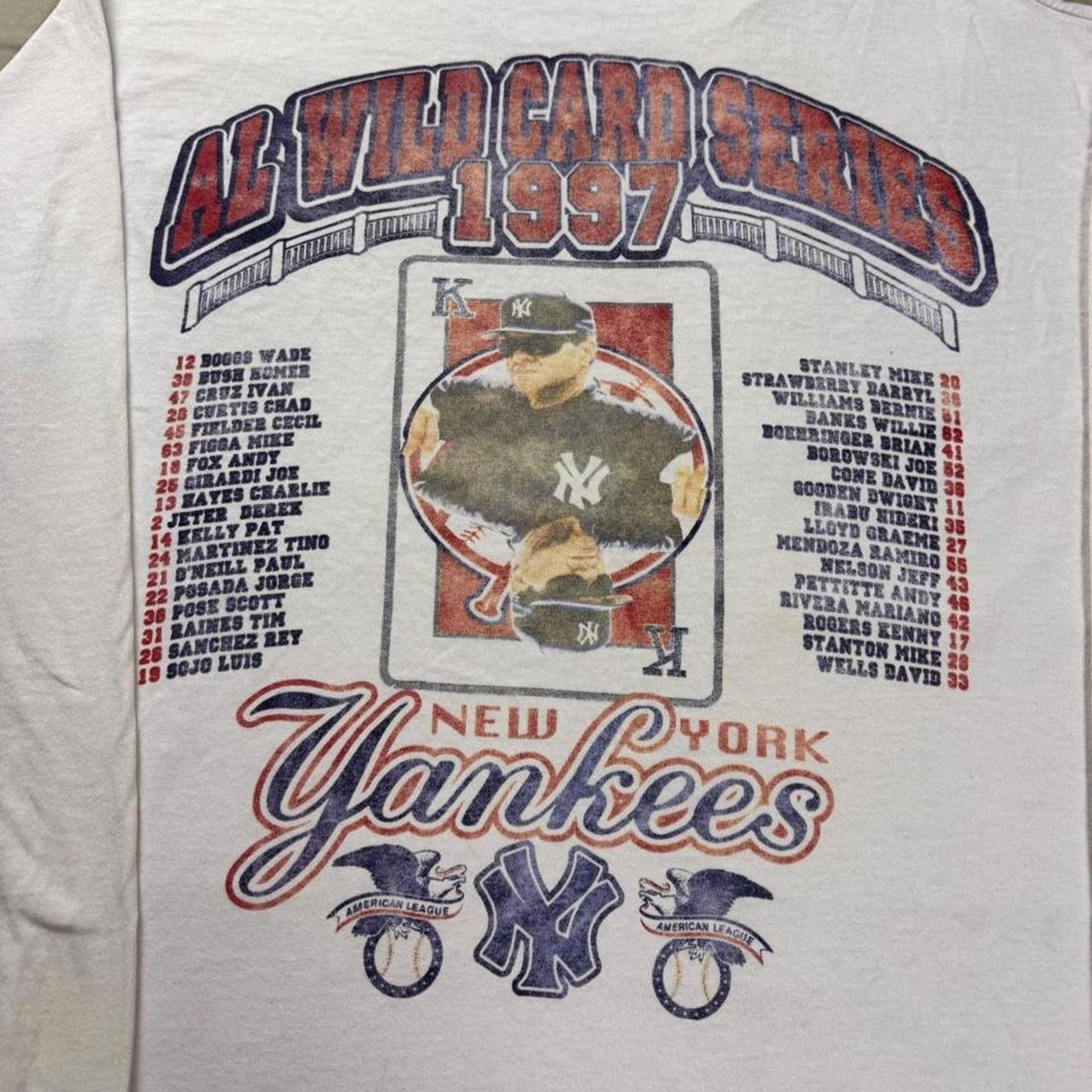 1997 New York Yankees AL Wild Card Series Long Sleeve Tee | Large