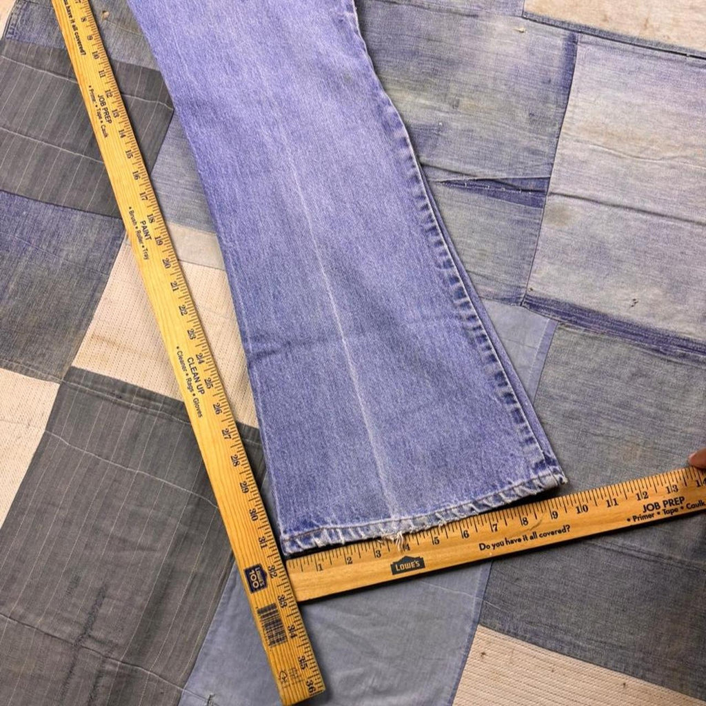 1970s Levi's Orange Tab Distressed Bootcut Jeans | 32x32