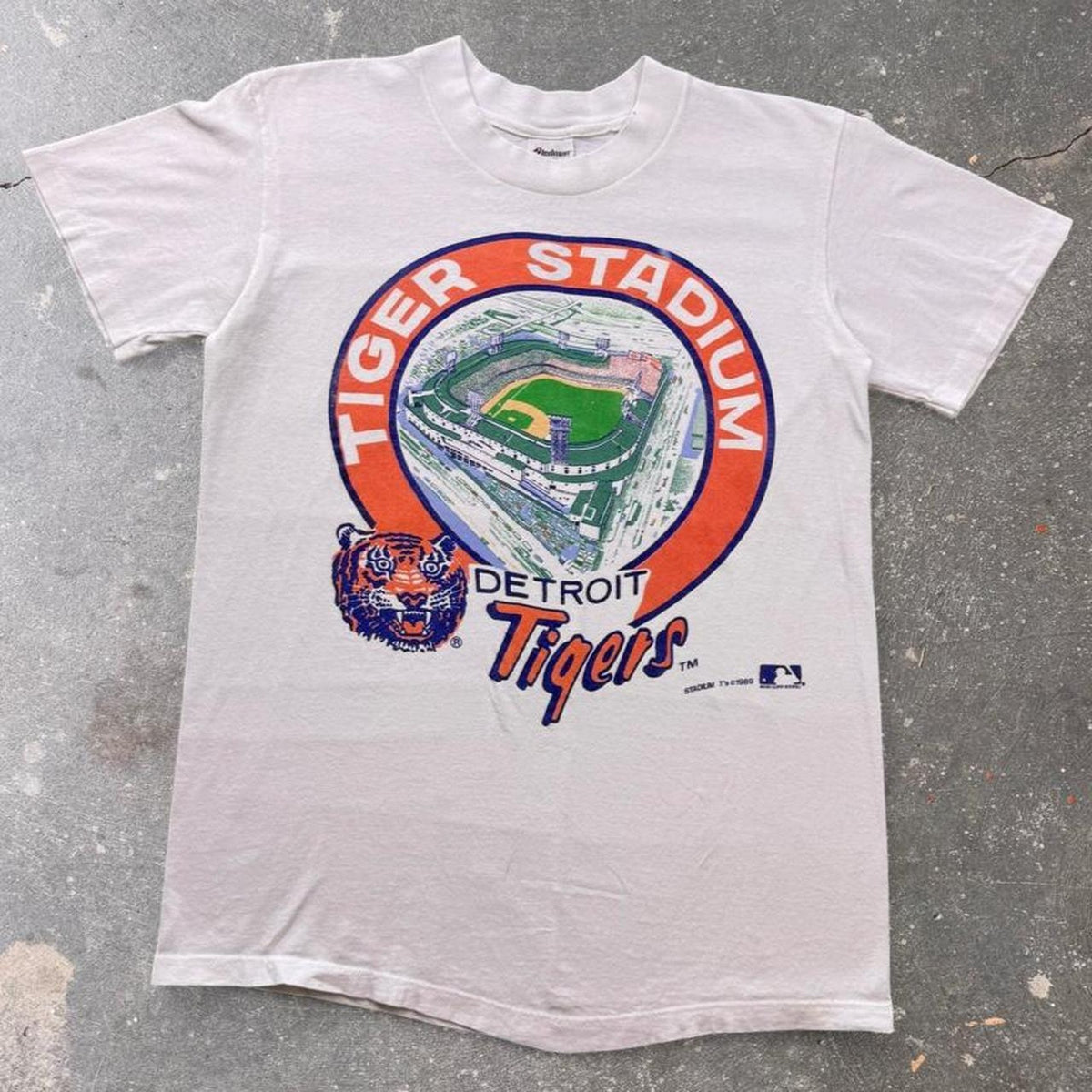 1989 Detroit Tigers Tiger Stadium Graphic Tee | Medium