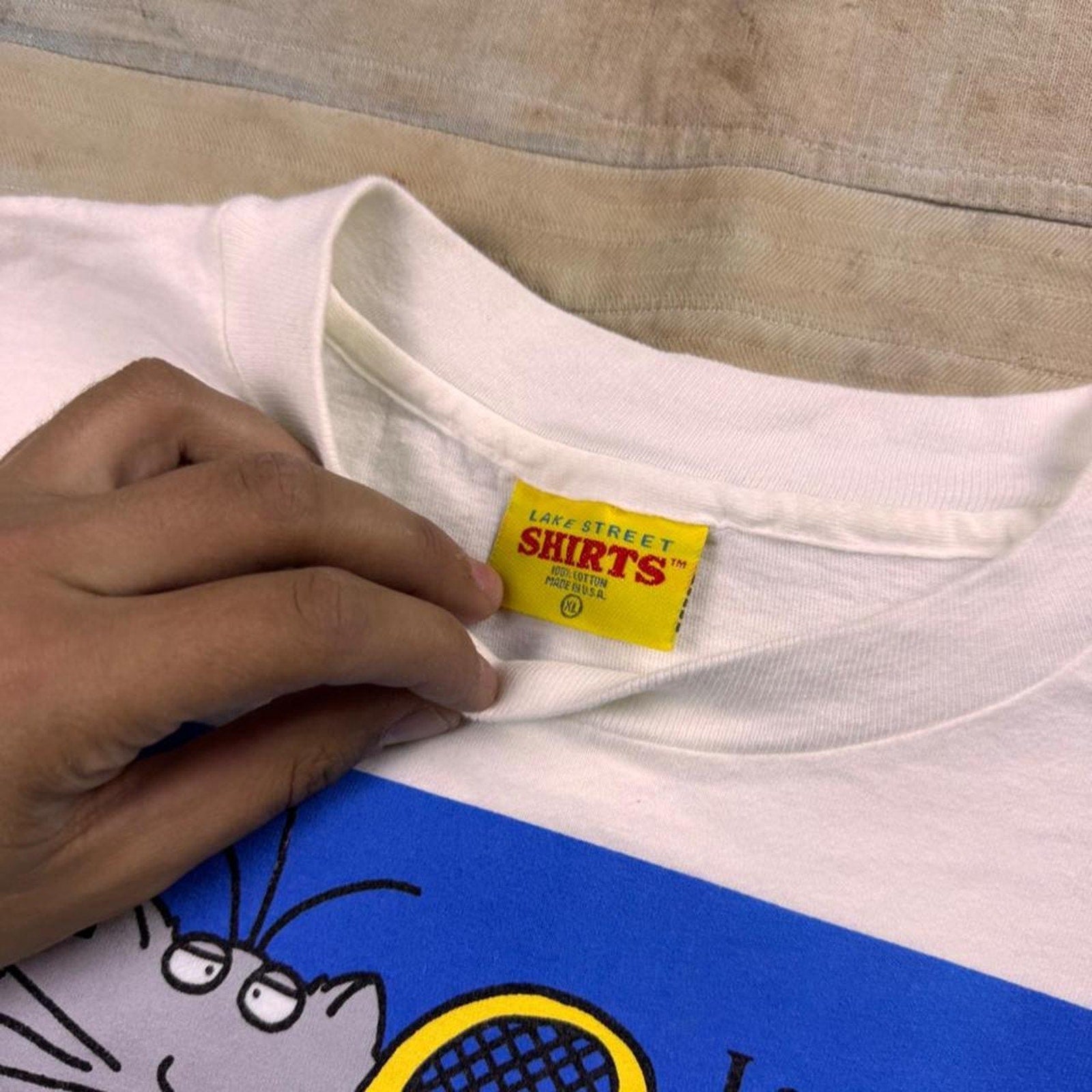 1990s Bonton Tennis Cats “Love Means Nothing” Graphic Tee | XL