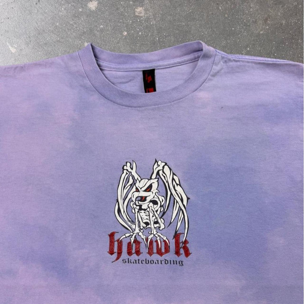 2000s Hawk Skateboarding Dragon Tie-Dye Tee | Large