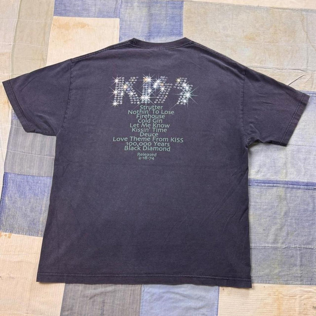 1990s KISS Debut Album Tracklist Band Tee | XL