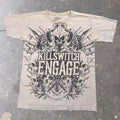 2000s Killswitch Engage Skull All Over Print Band Tee | Small
