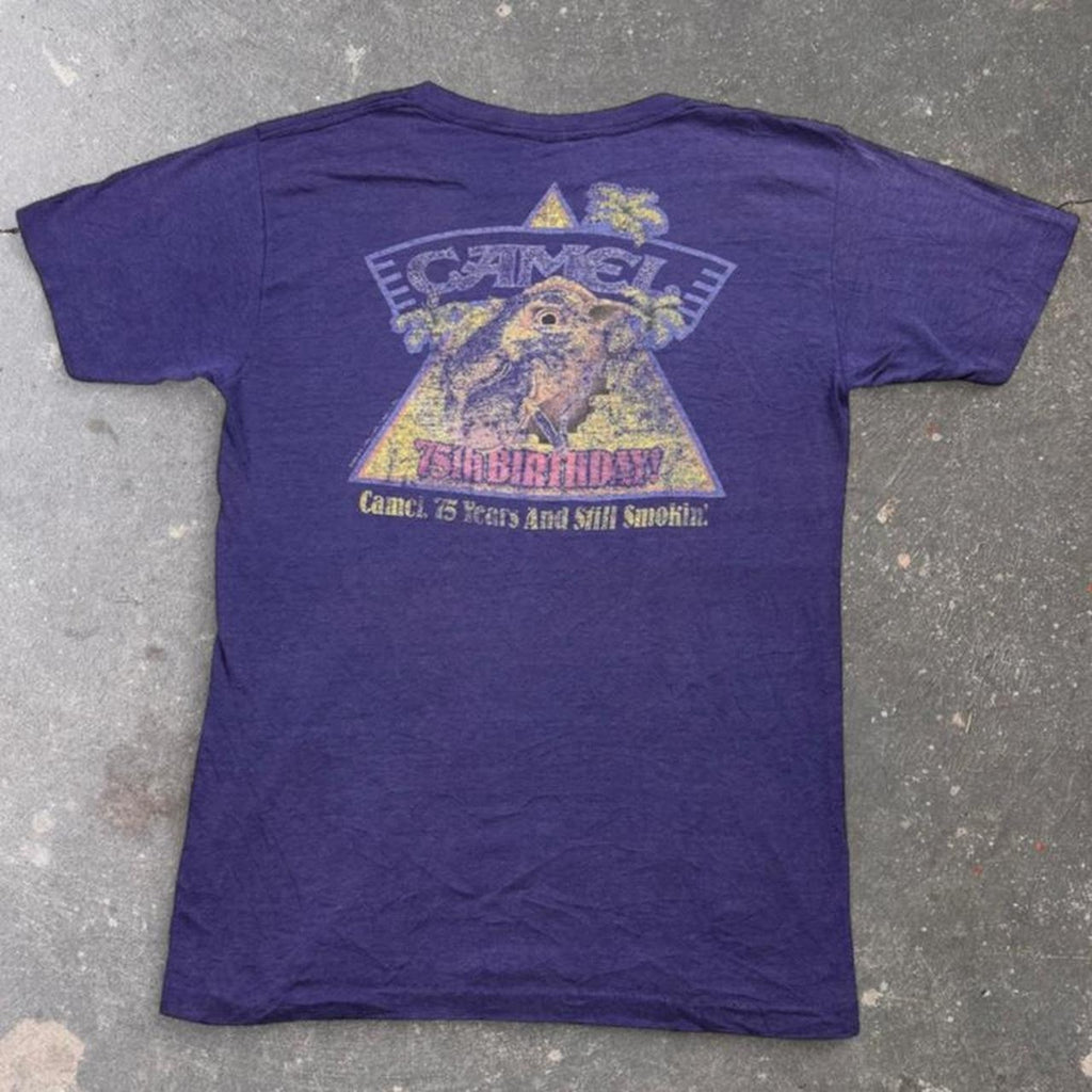 1990s Camel “75th Birthday” Cigarette Promo Tee | Large