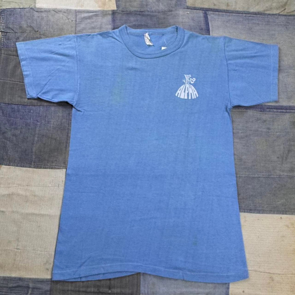 Vintage 1970s alpha tau alpha ringer Tee size medium