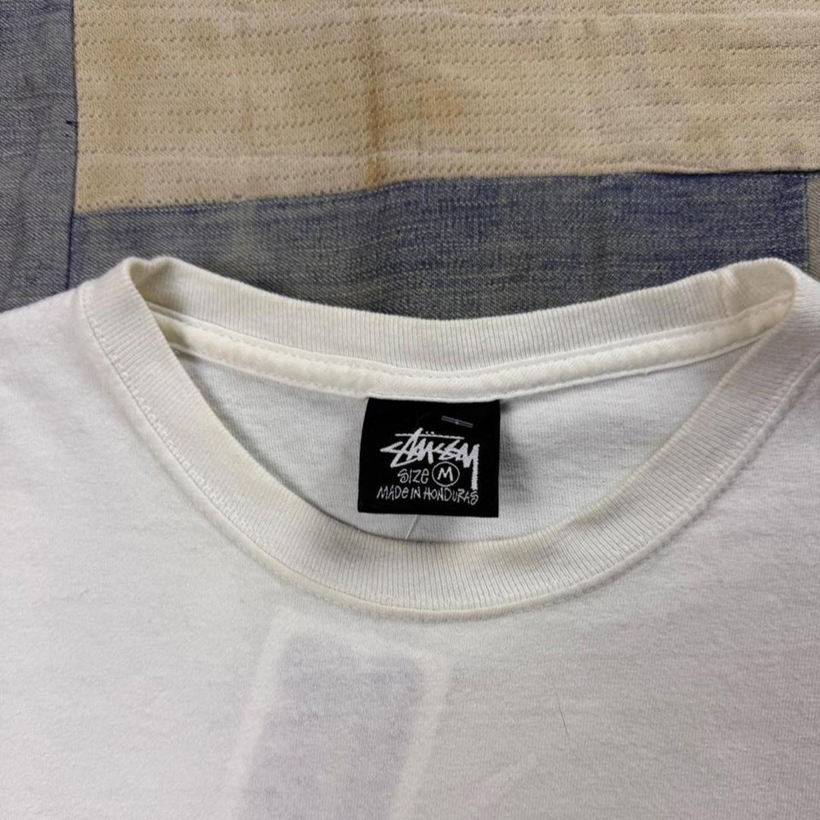 1990s Stüssy Stock Logo Double-Sided Tee | Medium