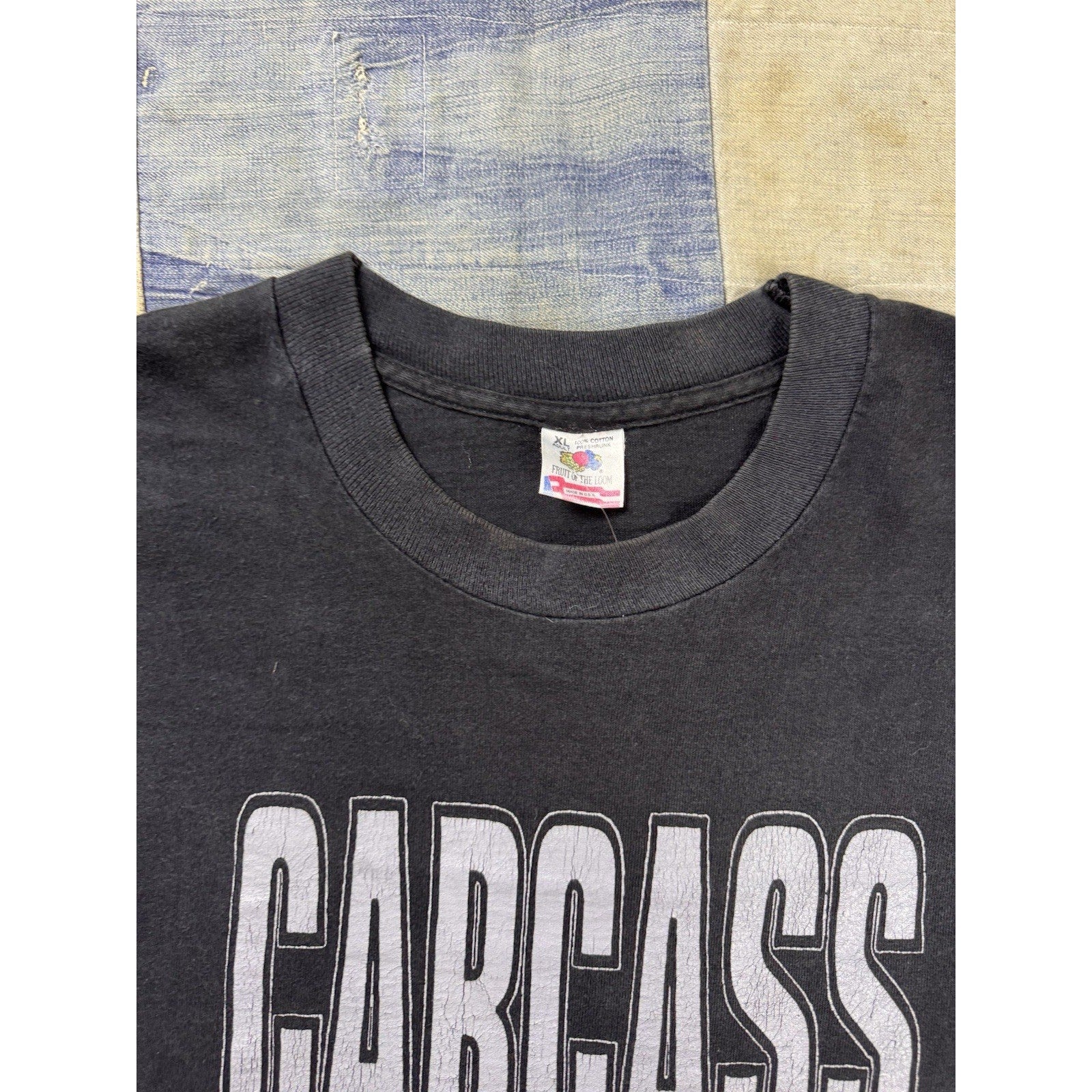 Vintage Carcass Heartwork 1994 Tour Long Sleeve Band T Shirt Death Metal USA XL