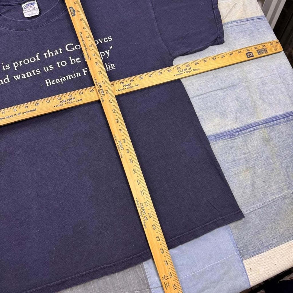 1997 Beer Is Proof Benjamin Franklin Quote Tee | XL
