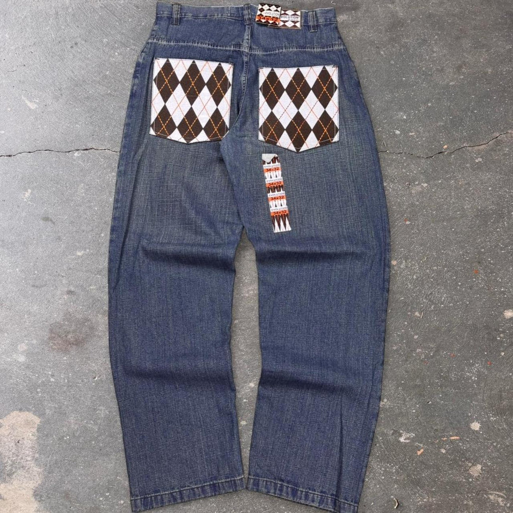 2000s Deadstock evolution design jeans | 34x32
