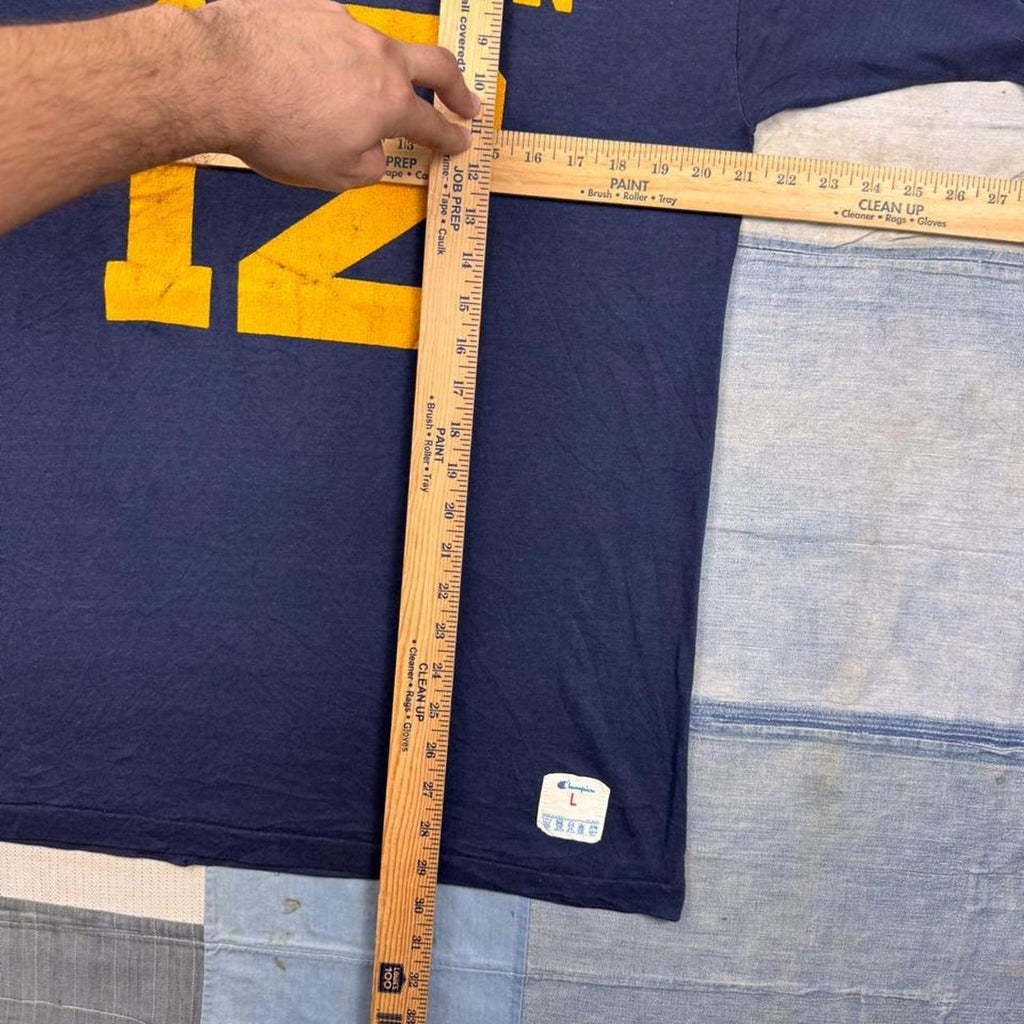 1980s Michigan Wolverines 12 Jersey Tee | L
