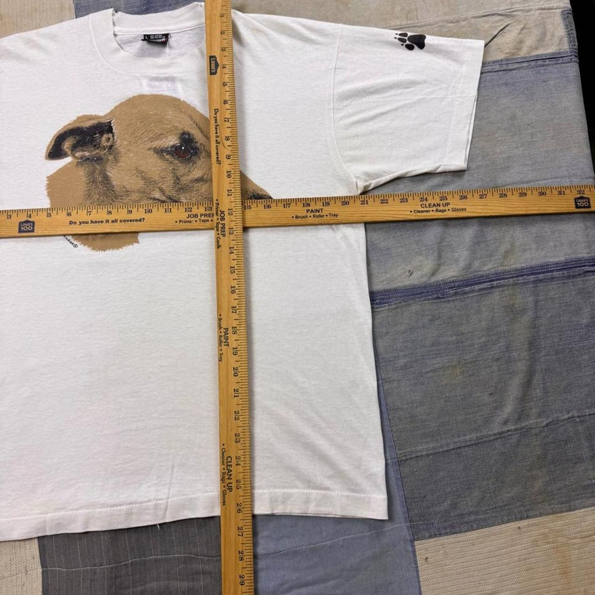 1993 Greyhound Dog Portrait Graphic Tee | Large