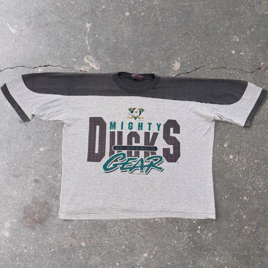 1994 Mighty Ducks of Anaheim Colorblock Tee | M