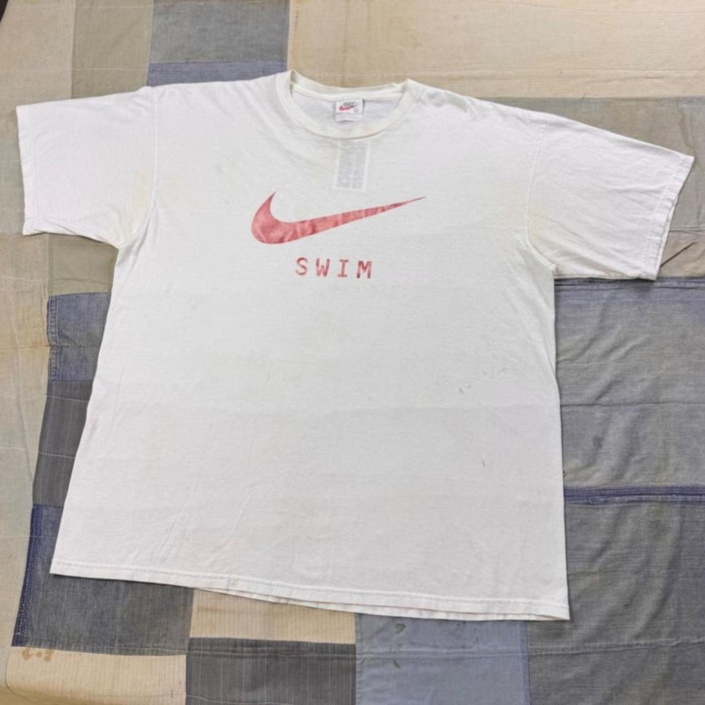1990s Nike Swim Big Swoosh Graphic Tee | XXL