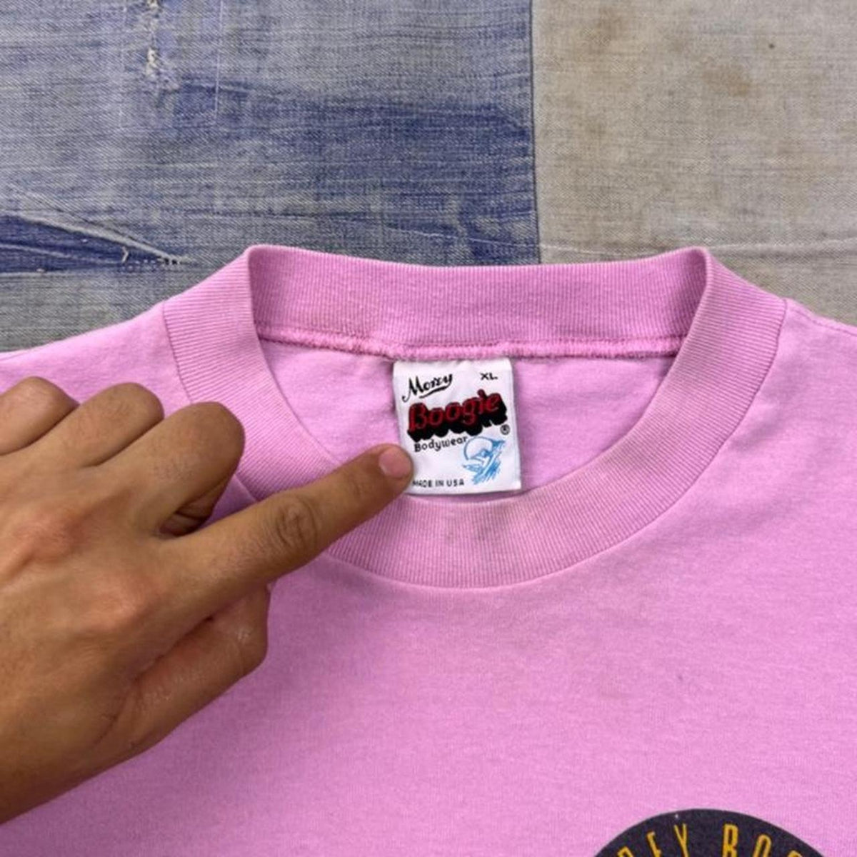 1980s Morey Boogie Bodywear Surf Bodyboard Tee | XL