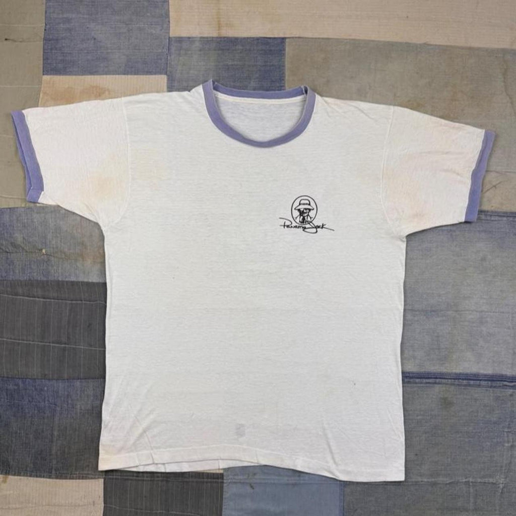 1980s Panama Jack Sun Tan Products Ringer Graphic Tee | Large