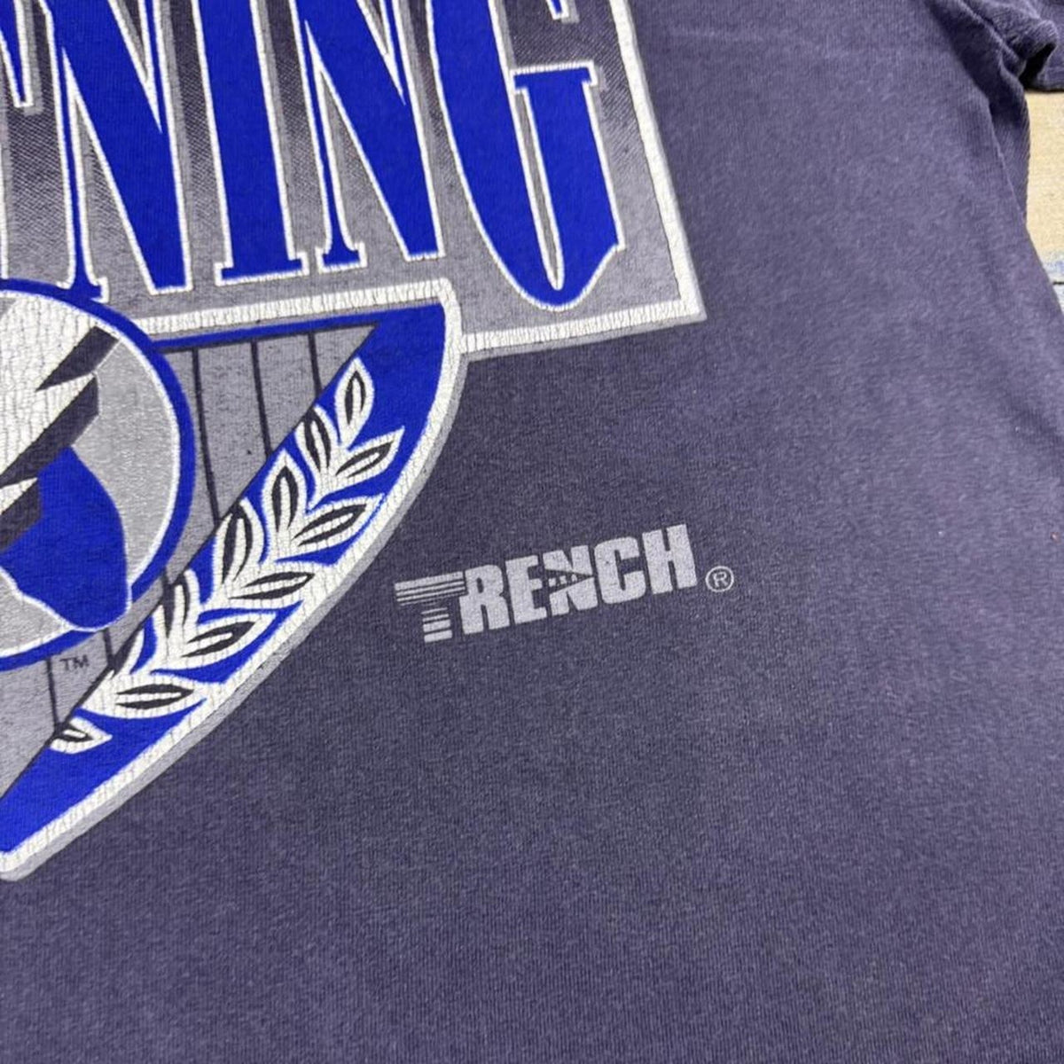 1990s Tampa Bay Lightning Trench T-Shirt | L