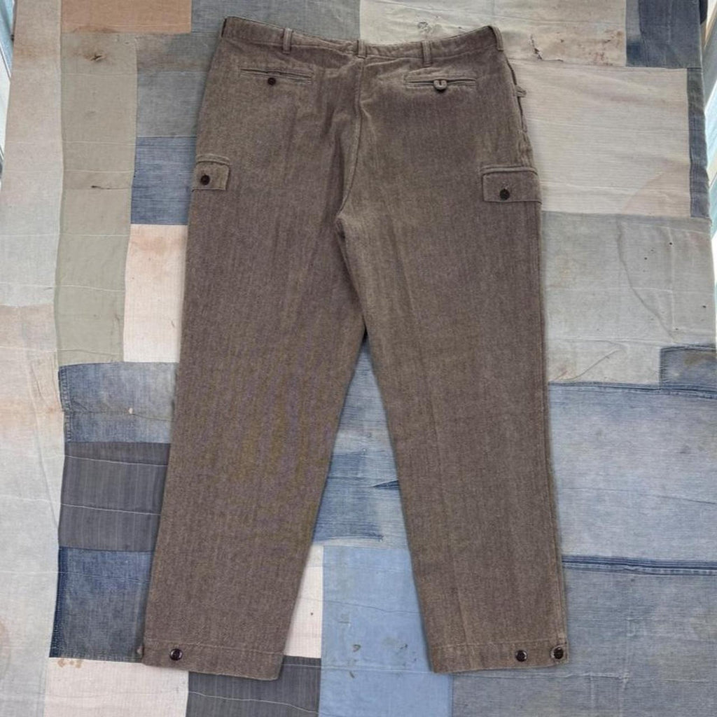 1990s Polo Ralph Lauren Herringbone Cargo Pants | 38x31