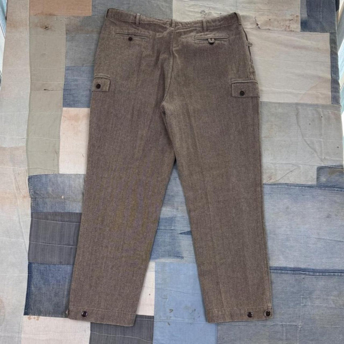 1990s Polo Ralph Lauren Herringbone Cargo Pants | 38x31