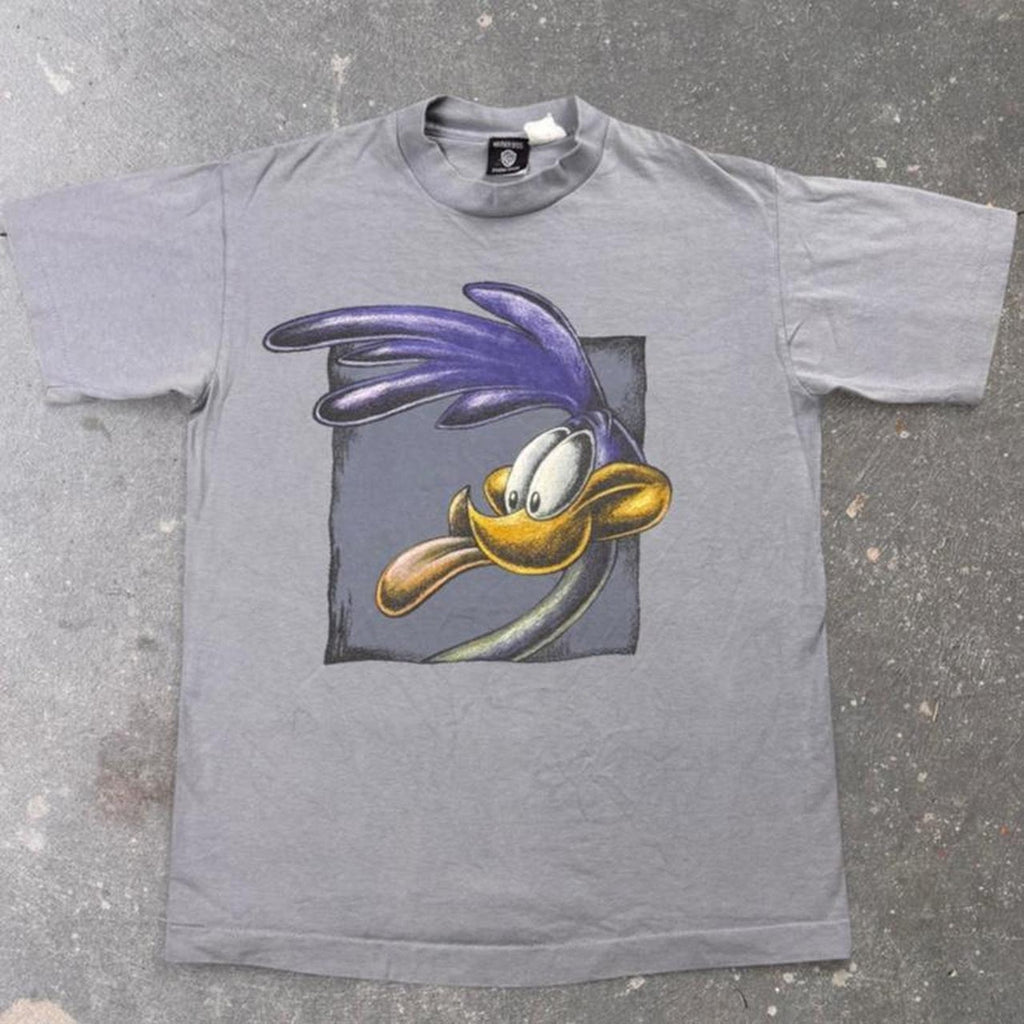 1990s Warner Bros. Studio Store Road Runner Graphic Tee | Small