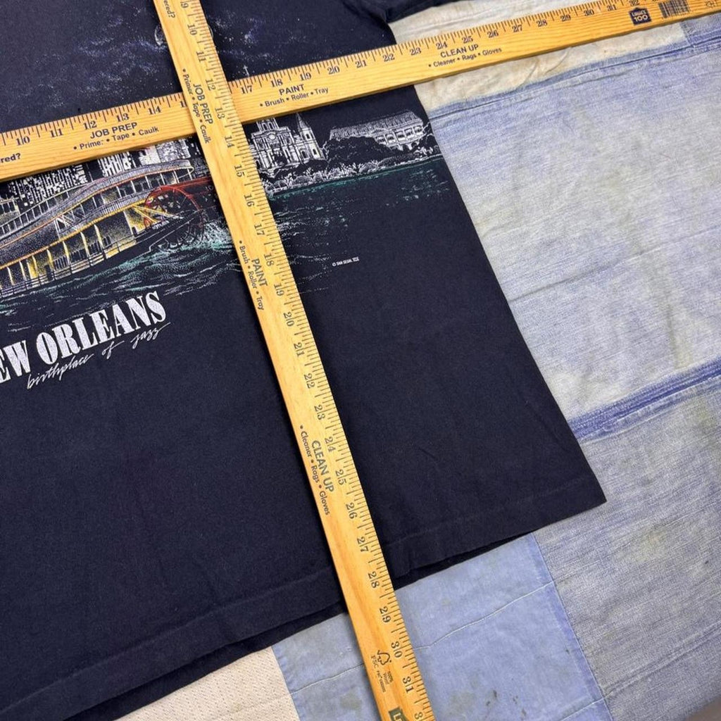 1990s New Orleans Riverboat Wraparound Graphic Tee | XL