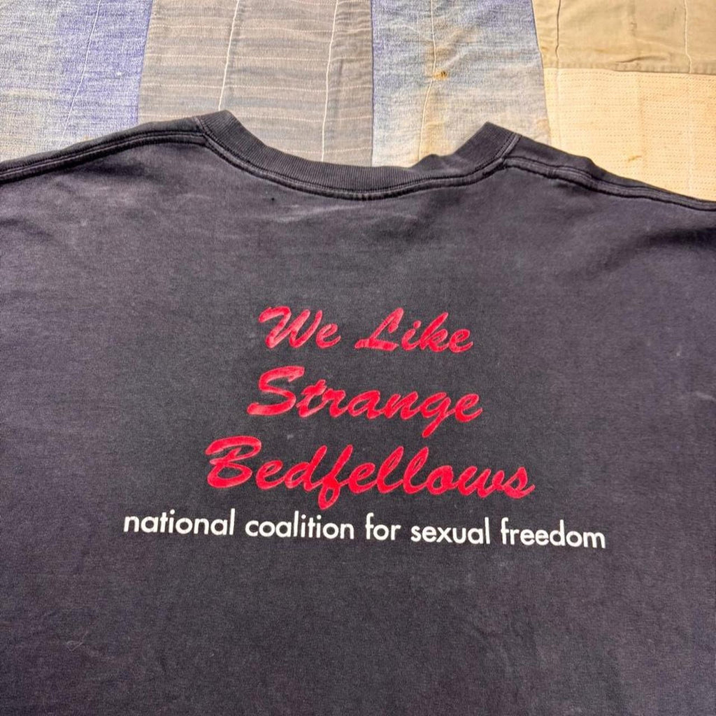1990s NCSF Sex & Politics Strange Bedfellows Tee | XL