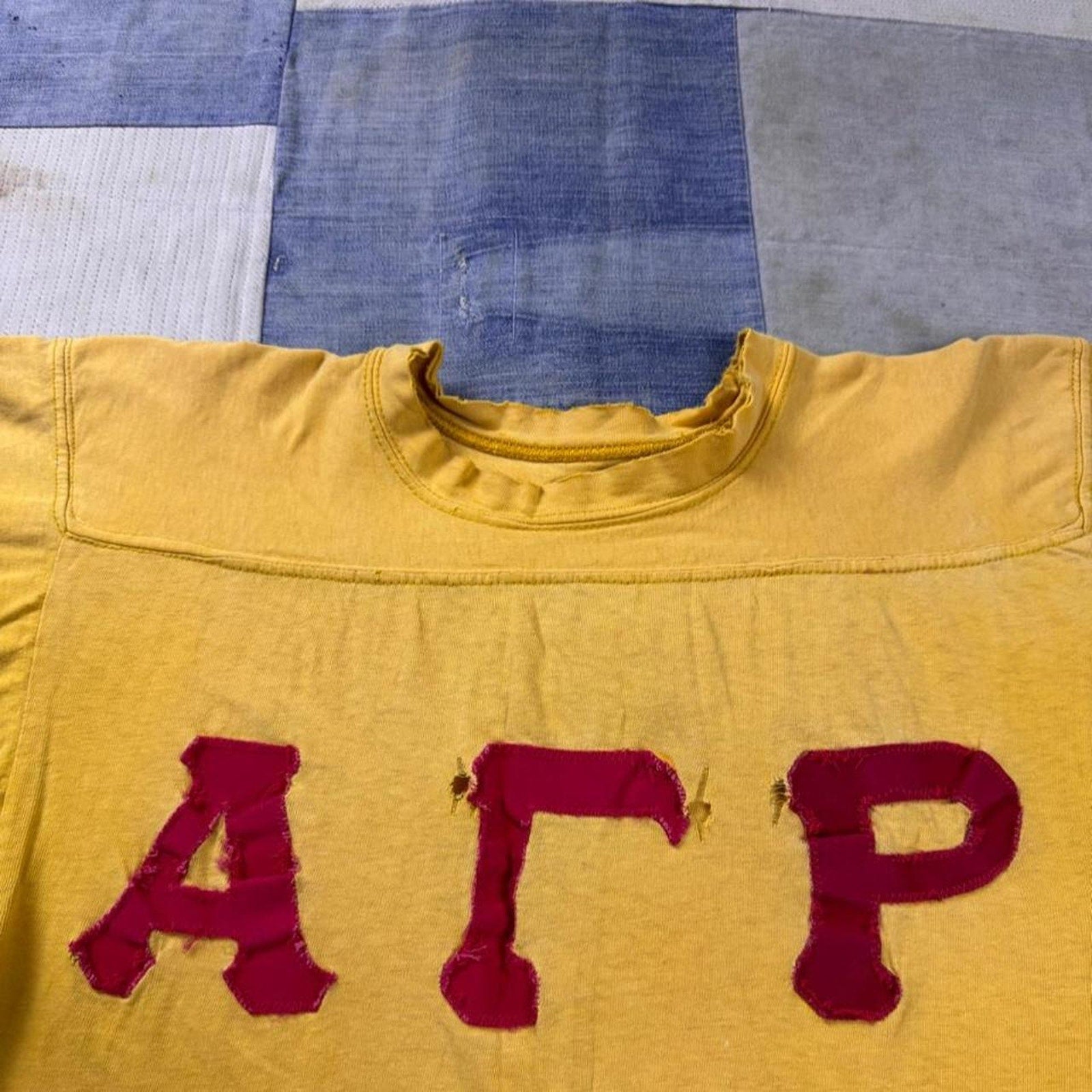 1970s Alpha Gamma Rho Denison Fraternity Athletic Tee | Small