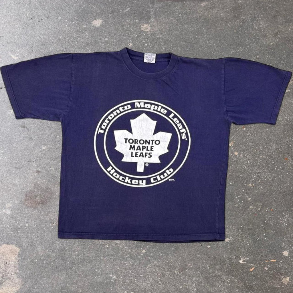 1990s Toronto Maple Leafs NHL Hockey Club Logo Tee | Large