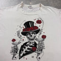 1980s Grateful Dead Vincent Perez Skeleton Roses Tee | Large