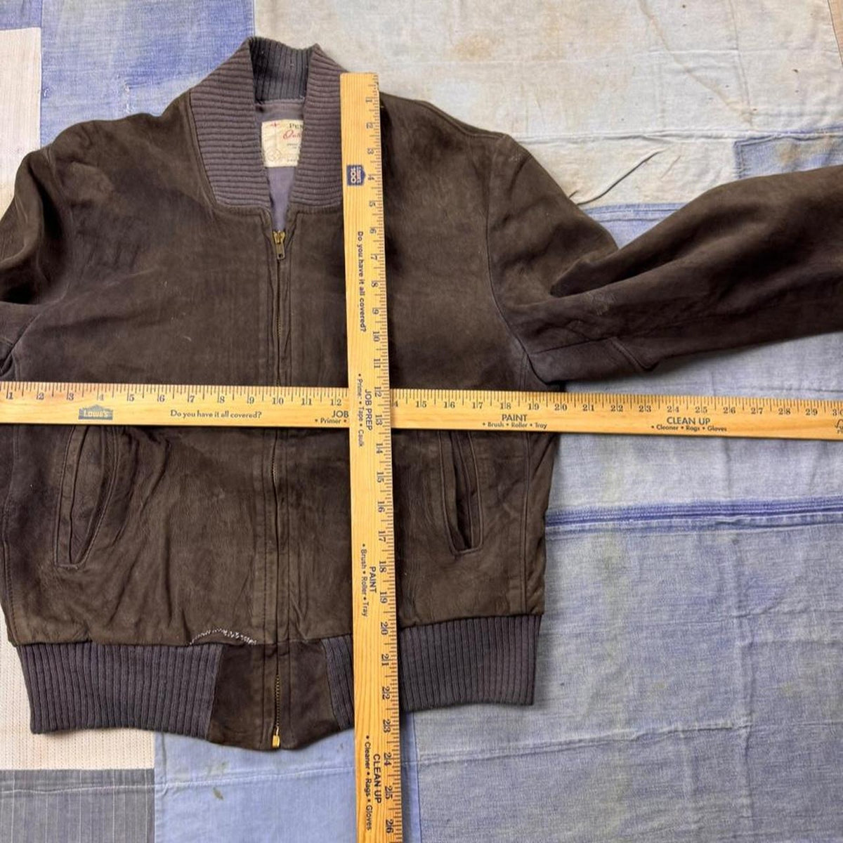 1950s Penney's Outerwear Leather Bomber Jacket | Small
