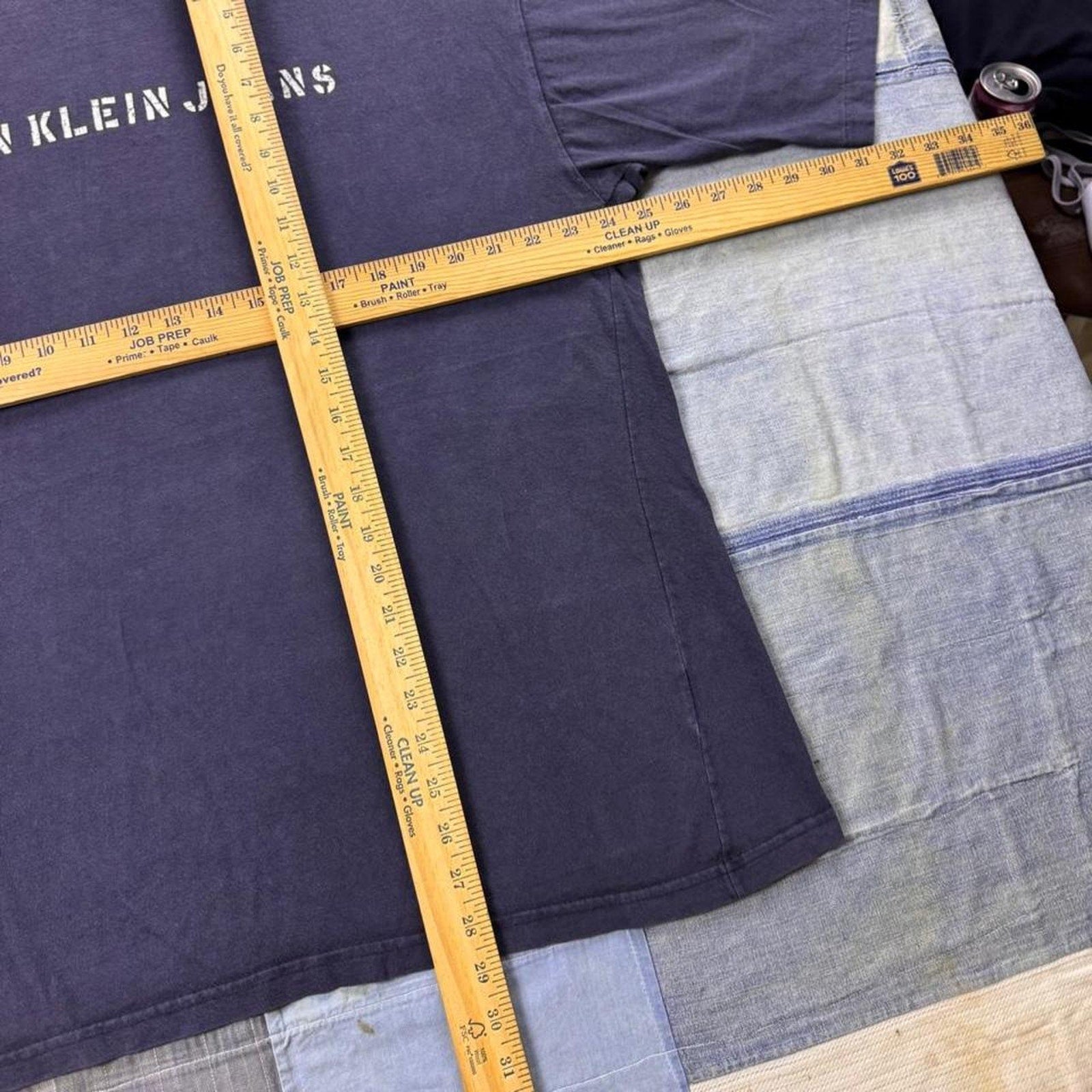 1990s Calvin Klein Jeans Stencil Logo Tee | XL
