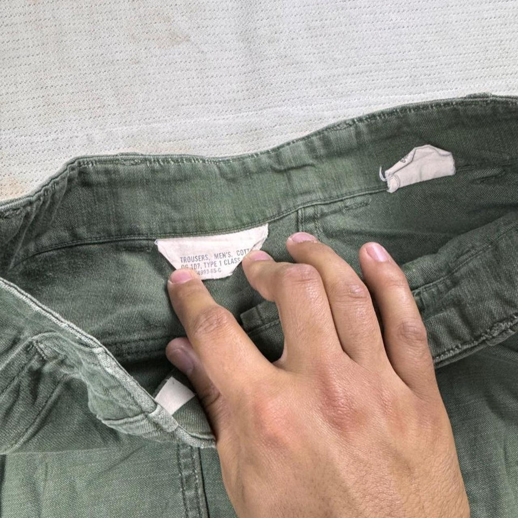 1965 U.S. Army OG-107 Type I Pants | 29x27
