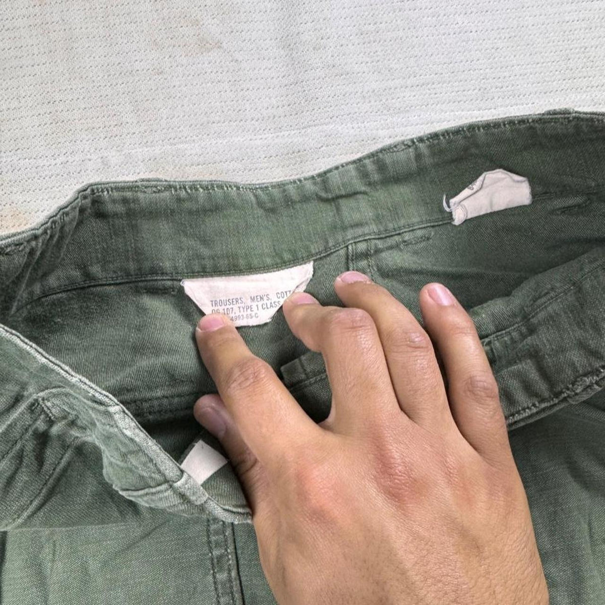 1965 U.S. Army OG-107 Type I Pants | 29x27