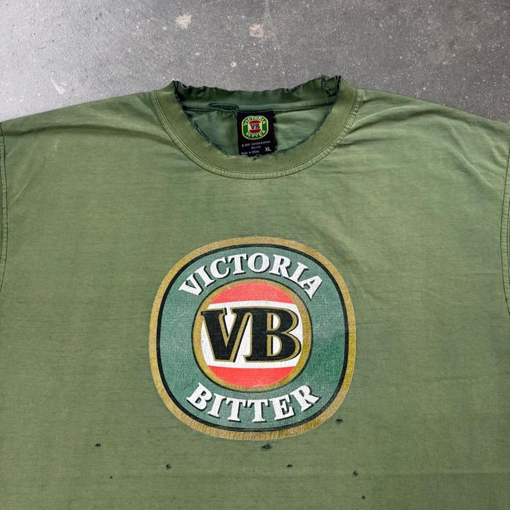 2003 Victoria Bitter VB Distressed Beer Tee | XL