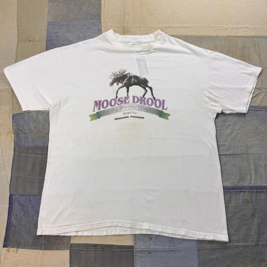 1990s Moose Drool Big Sky Brewing Company Beer Tee | XL