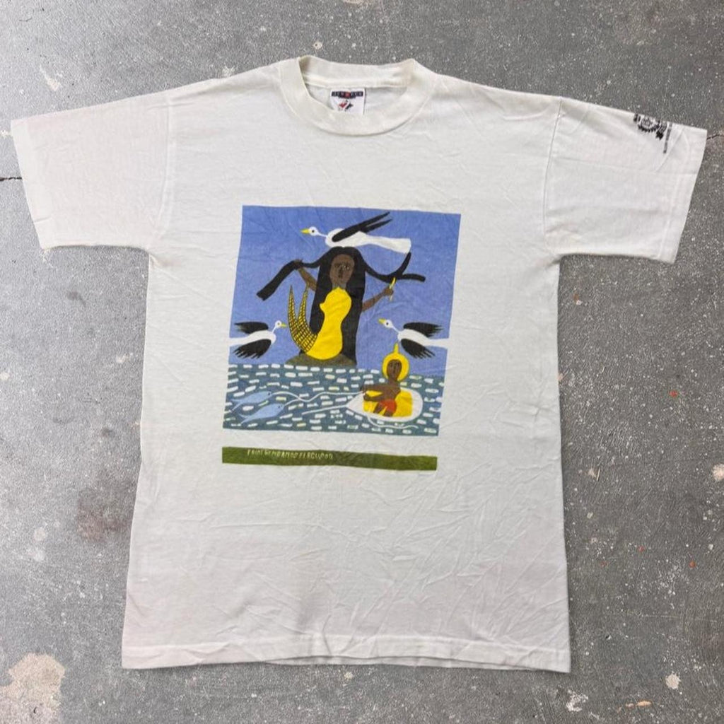 1990s Bluffs House Beach Hotel Caribbean Art Tee | Small