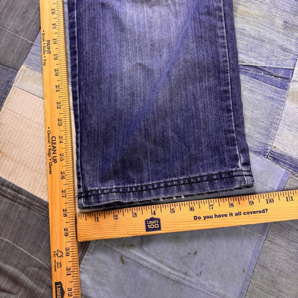 2000s Dog Nose Embroidered Baggy Denim Jeans | 25x28