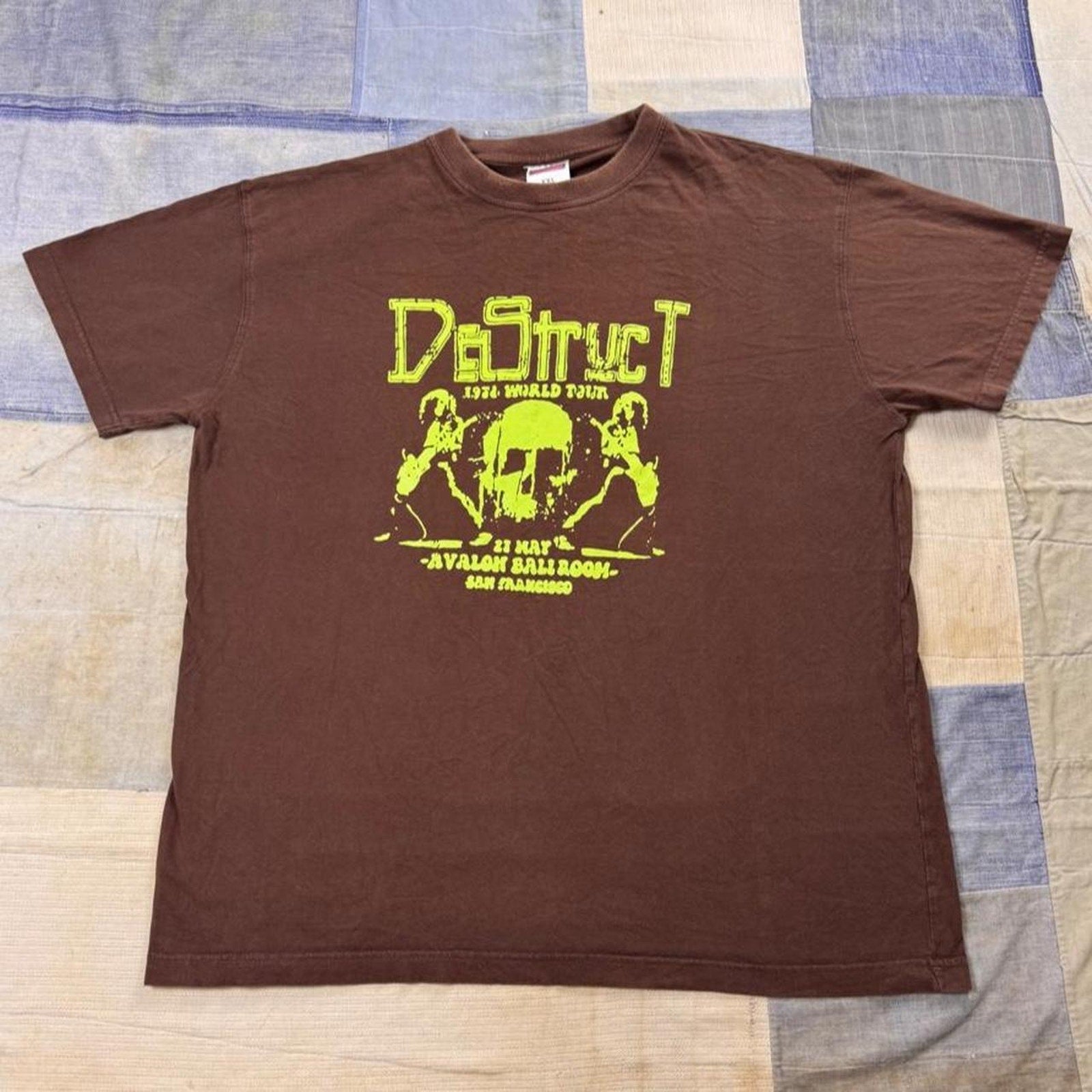 2000s DeStruct 1974 World Tour Avalon Ballroom Graphic tee | XXL