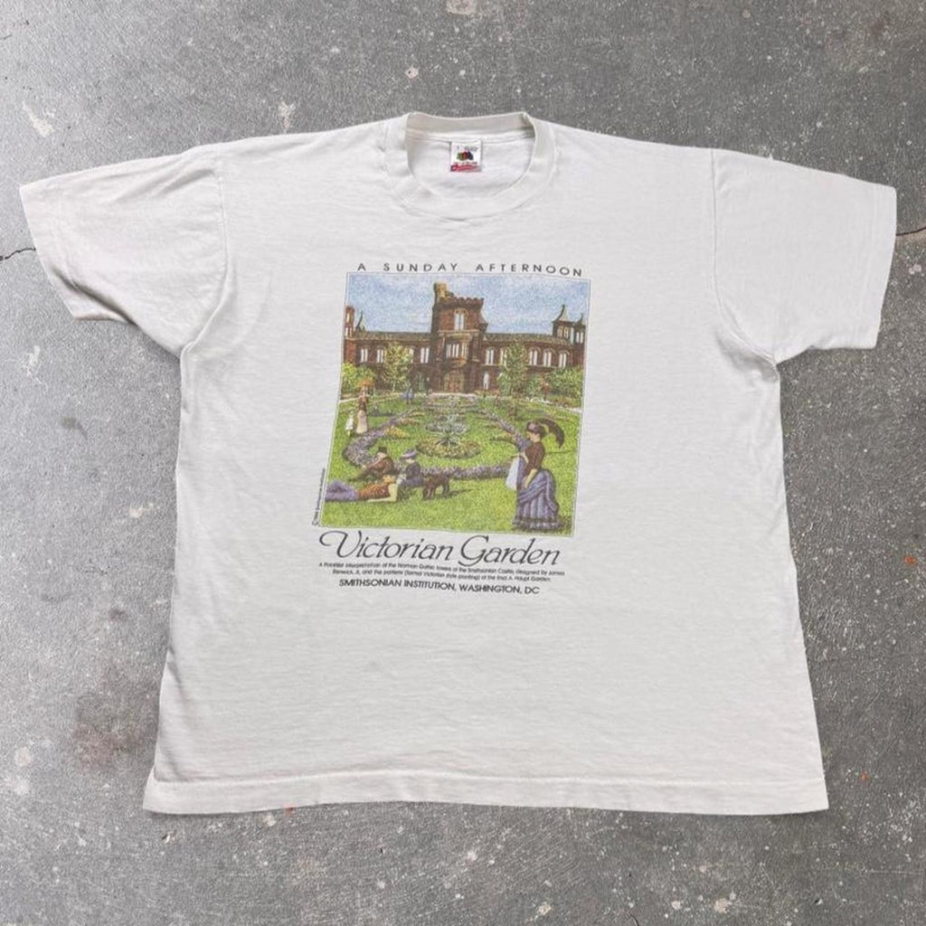 1990s Smithsonian Victorian Garden Graphic Tee | Large
