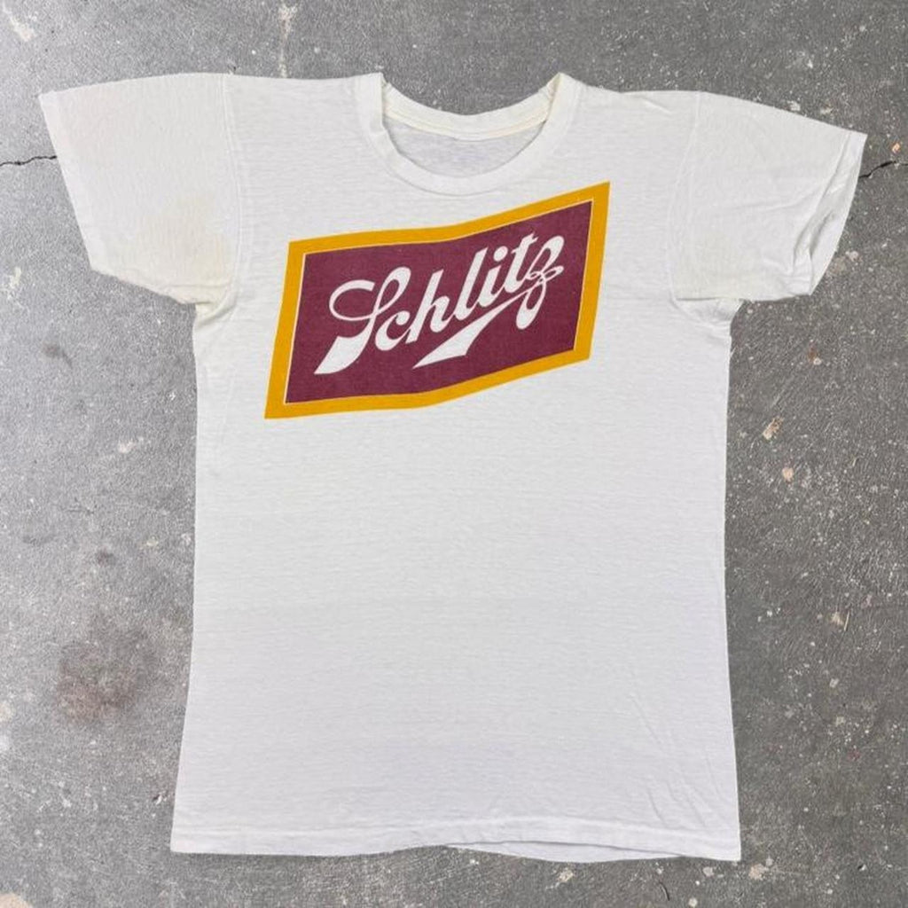 1960s Schlitz Beer Logo Graphic Tee | Small