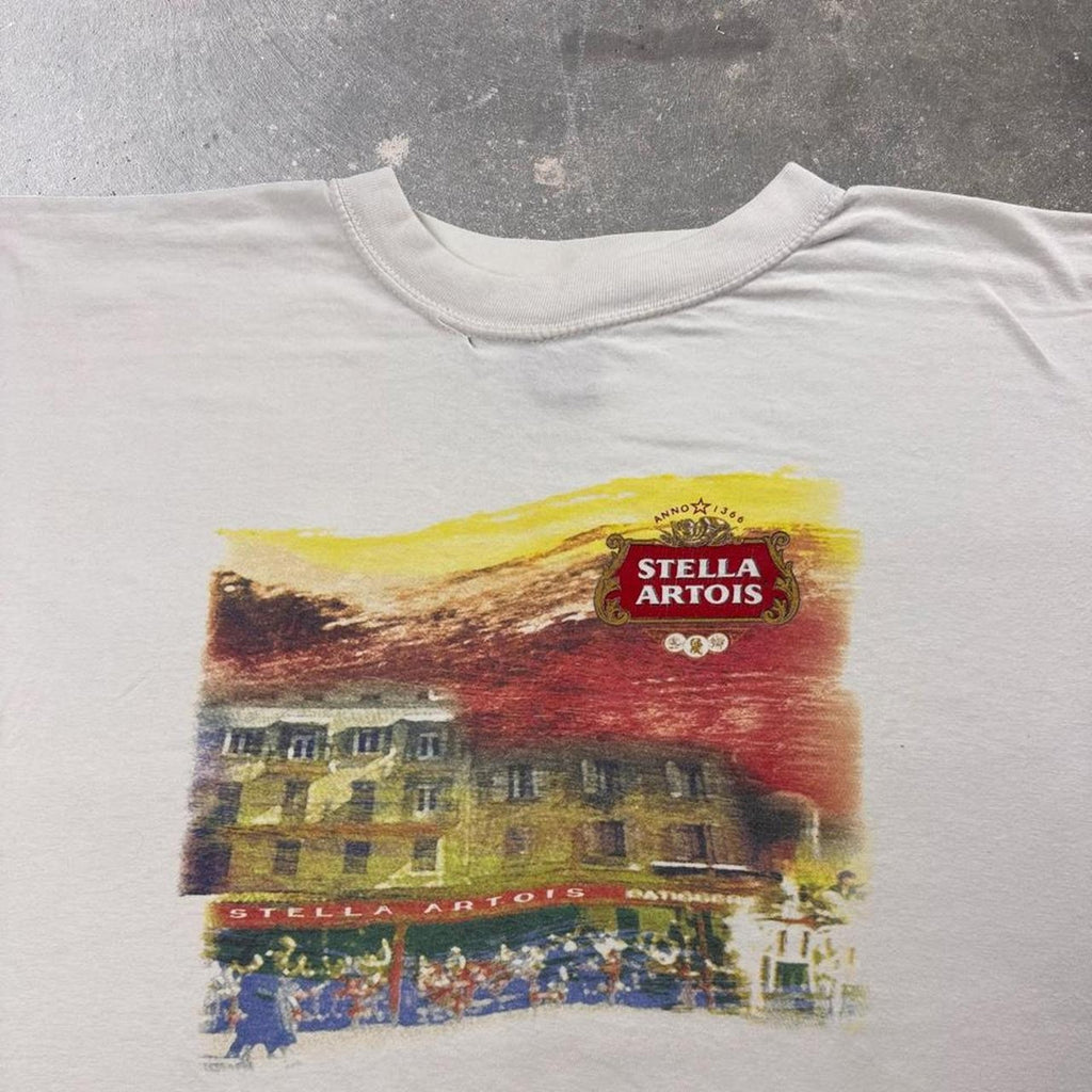 1990s Stella Artois Beer Graphic Tee | XL