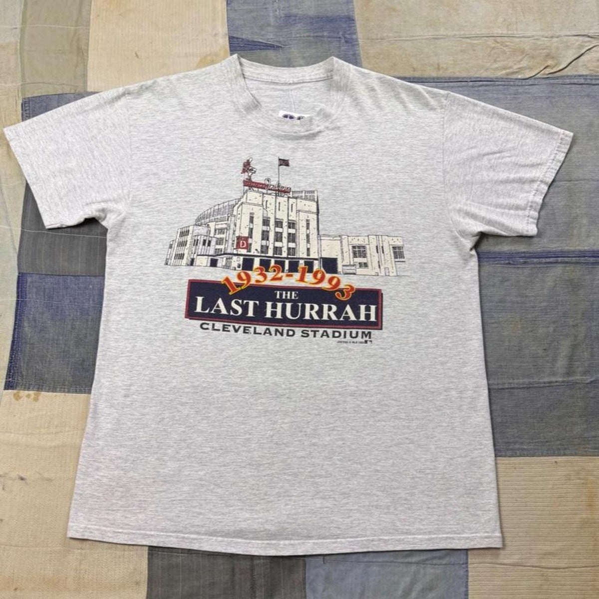 1993 Cleveland Stadium “The Last Hurrah” MLB Tee | Large