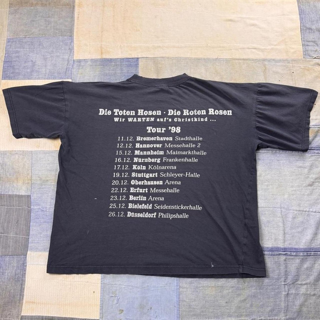 1998 Die Toten Hosen Die Roten Rosen Christmas Tour Tee | XL