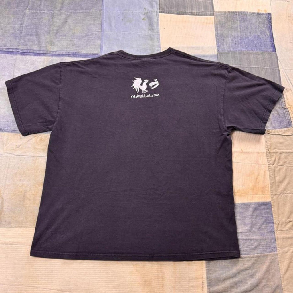 2000s Red vs Blue “Legitimate Strategy” Camping Graphic Tee | XL