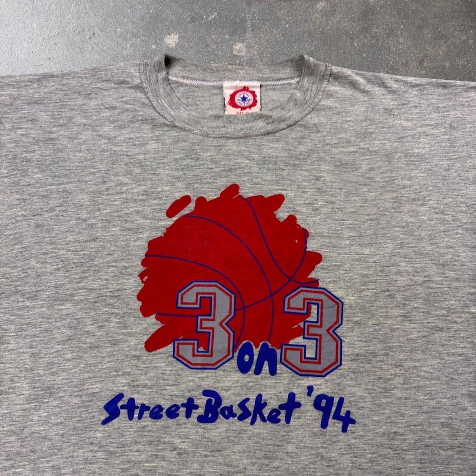 1994 Converse StreetBasket 3 on 3 Basketball Sponsor Tee | XL