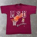 1990s Mississippi State Bulldogs Basketball Graphic Tee | Large