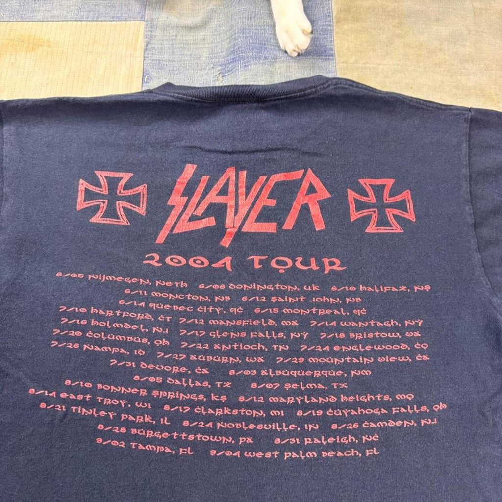 2004 Slayer Eagle Sword Graphic Tee | Medium